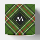 Groen, zwart, rood en wit Tartan Bedankdoosjes (Bovenkant)