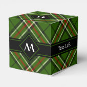 Groen, zwart, rood en wit Tartan Bedankdoosjes (Achterkant)