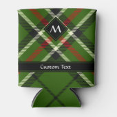 Groen, zwart, rood en wit Tartan Blikjeskoeler (Voorkant)