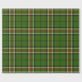 Groen, zwart, rood en wit Tartan Cadeaupapier (Vlak)