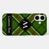 Groen, zwart, rood en wit Tartan Case-Mate iPhone Case (Achterkant (horizontaal))