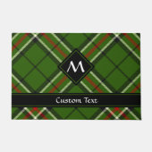Groen, zwart, rood en wit Tartan Deurmat (Voorkant)