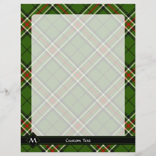 Groen, zwart, rood en wit Tartan Flyer (Voorkant)