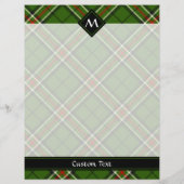 Groen, zwart, rood en wit Tartan Flyer (Achterkant)