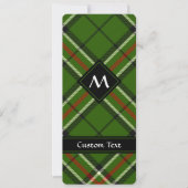 Groen, zwart, rood en wit Tartan Kaart (Voorkant)