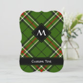 Groen, zwart, rood en wit Tartan Kaart (Staand voorkant)