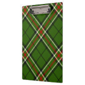 Groen, zwart, rood en wit Tartan Klembord (Links)