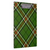 Groen, zwart, rood en wit Tartan Klembord (Rechts)