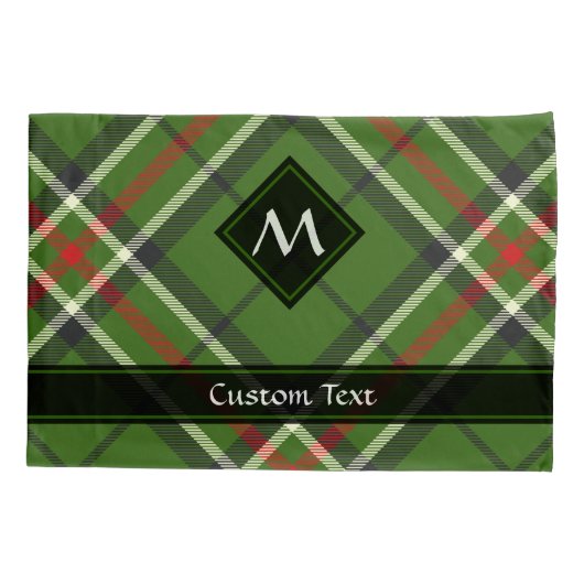 Groen, zwart, rood en wit Tartan Kussensloop (Achterkant)