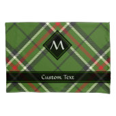 Groen, zwart, rood en wit Tartan Kussensloop (Voorkant)