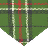 Groen, zwart, rood en wit Tartan Lange Tafelloper (Hoek)