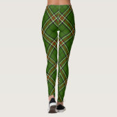 Groen, zwart, rood en wit Tartan Leggings (Achterkant)