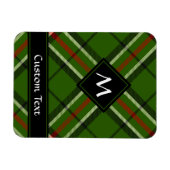 Groen, zwart, rood en wit Tartan Magneet (Horizontaal)