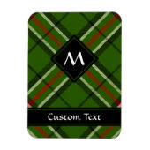 Groen, zwart, rood en wit Tartan Magneet (Verticaal)