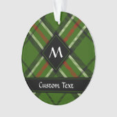 Groen, zwart, rood en wit Tartan Ornament (voorkant)