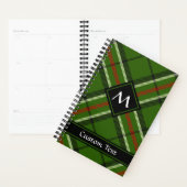 Groen, zwart, rood en wit Tartan Planner (Display)