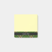 Groen, zwart, rood en wit Tartan Post-it® Notes (Voorkant)