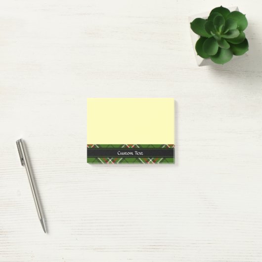 Groen, zwart, rood en wit Tartan Post-it® Notes (Kantoor)