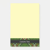 Groen, zwart, rood en wit Tartan Post-it® Notes (Voorkant)