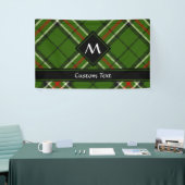 Groen, zwart, rood en wit Tartan Spandoek (Beurs)
