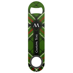 Groen, zwart, rood en wit Tartan Speed Flessenopener