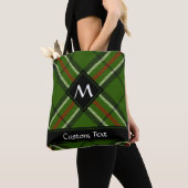 Groen, zwart, rood en wit Tartan Tote Bag (Dichtbij)