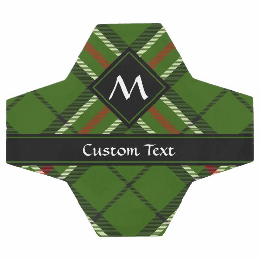 Groen, zwart, rood en wit Tartan Voetbal (Enkel)