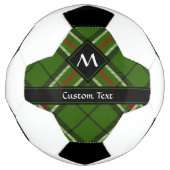 Groen, zwart, rood en wit Tartan Voetbal (Voorkant)