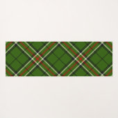 Groen, zwart, rood en wit Tartan Yogamat (Achterkant (horizontaal))