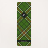 Groen, zwart, rood en wit Tartan Yogamat (Voorkant)