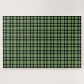 Groen zwart ruitpatroon legpuzzel (Horizontaal)