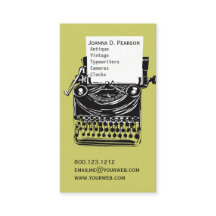 Groen-zwart  schrijfmachine Afstuderen