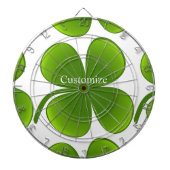 Groen/zwart Shamrock St Patrick's Day Thunder_Cove Dartbord (Voorkant)