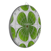 Groen/zwart Shamrock St Patrick's Day Thunder_Cove Dartbord (Voorkant Links)