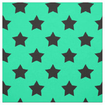 Groen Zwart Sterren Patroon Decoratief Textiel