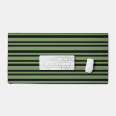 Groen Zwart Strepen Patroon Bureaumat (Keyboard & Muis)