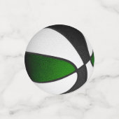 Groen Zwart Team Kleuren Basketbal Party Confetti (Kleine voorkant)