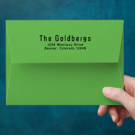 Groen Zwart Video Game Gamer Bar Mitzvah Envelop