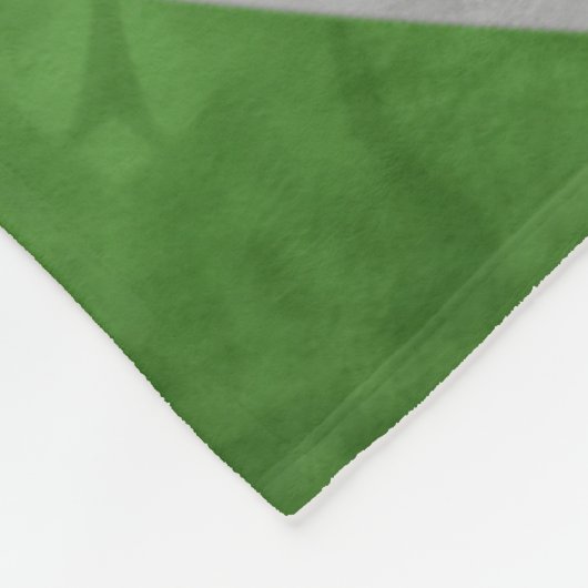 Groen zwart volleybal meisjes aangepaste naam fleece deken (Hoek)