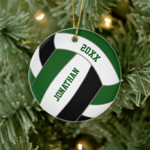 Groen zwart volleybal team kleuren gepersonaliseer