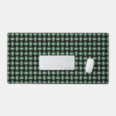 groen zwart weefpatroon bureaumat (Keyboard & Muis)