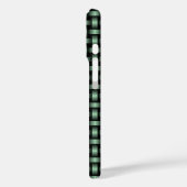 groen zwart weefpatroon Case-Mate iPhone case (Achterkant / Links)