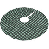 groen zwart weefpatroon kerstboom rok (Gekanteld)