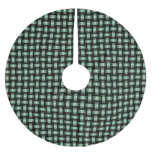 groen zwart weefpatroon kerstboom rok (Voorkant)