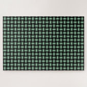groen zwart weefpatroon legpuzzel (Horizontaal)