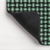groen zwart weefpatroon muismat (Hoek)