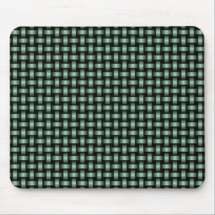 groen zwart weefpatroon muismat