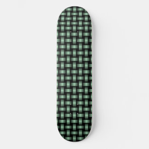 groen zwart weefpatroon persoonlijk skateboard