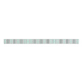 Groen zwart-wit Aztec Tribal Geometric Pattern Grosgrain Lint (Voorkant)