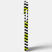 Groen zwart wit Chevron Zigzag Case-Mate iPhone Case (Achterkant / Links)